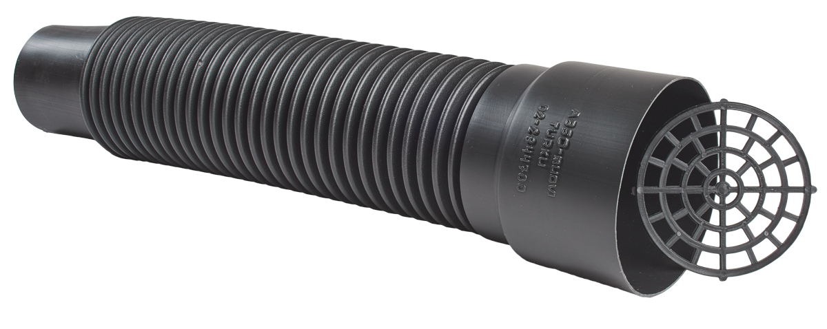 Rännitoukka musta h=550 asen. 100/110 mm halk. yp 130 mm RTM