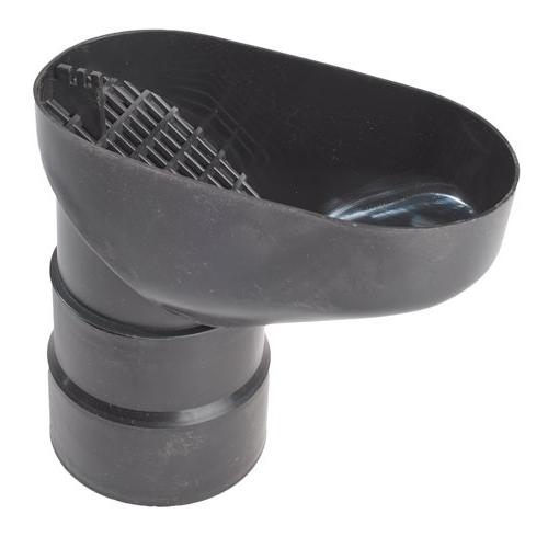 Ränniputkeen lehtierottelija 100/110mm musta/valkoinen