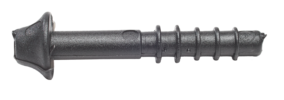 Kiinnitysnaula muovia, musta, 6x40 mm, 100 kpl VELNA